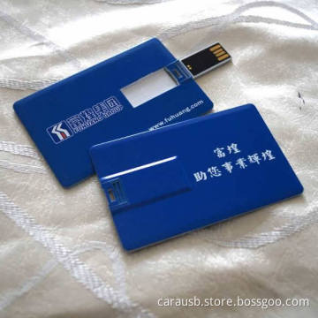 CaraUSB custom color print gift card Usb flash disk HD pendrive ultra low-cost promotional advertising
